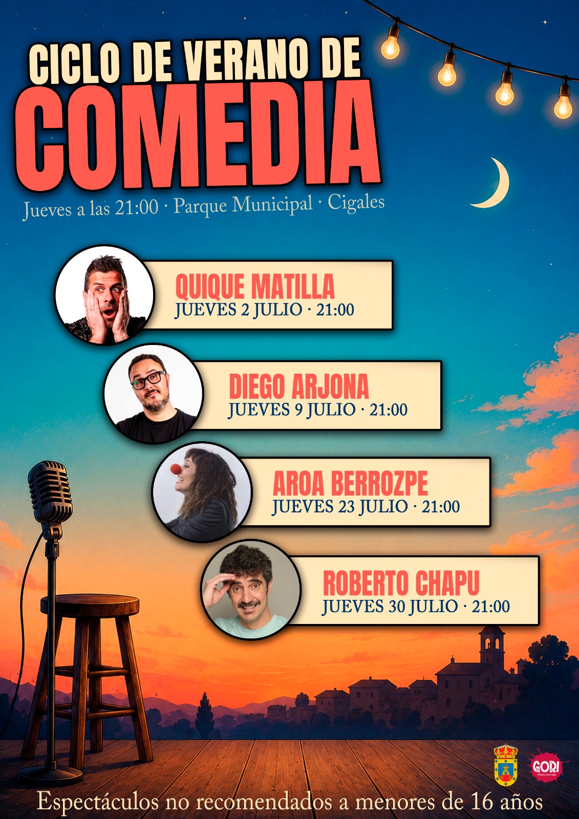 Programación ciclo de verano de comedia