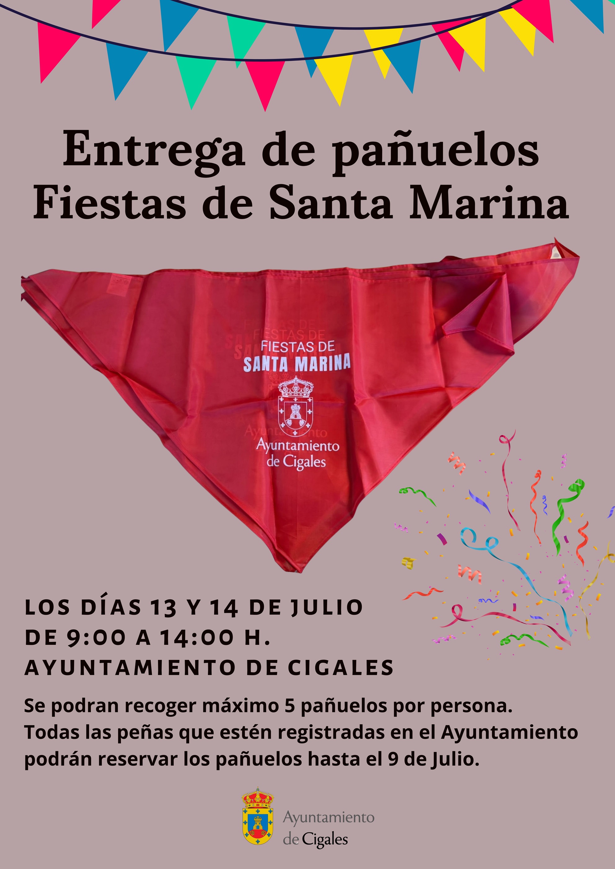 ENTREGA PAÑUELOS FIESTAS DE SANTA MARINA